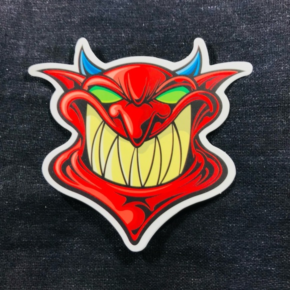 Devilish Grin Single Decor Accent Waterproof Sticker - Picture 5 of 5